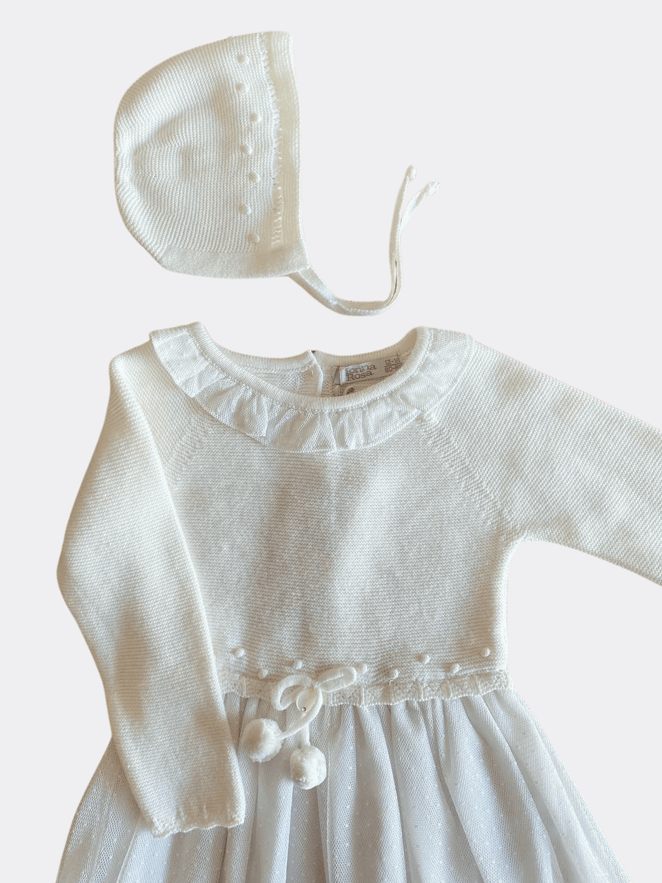 White Dress 2p With Hat Monarosa - La Farandole Paris