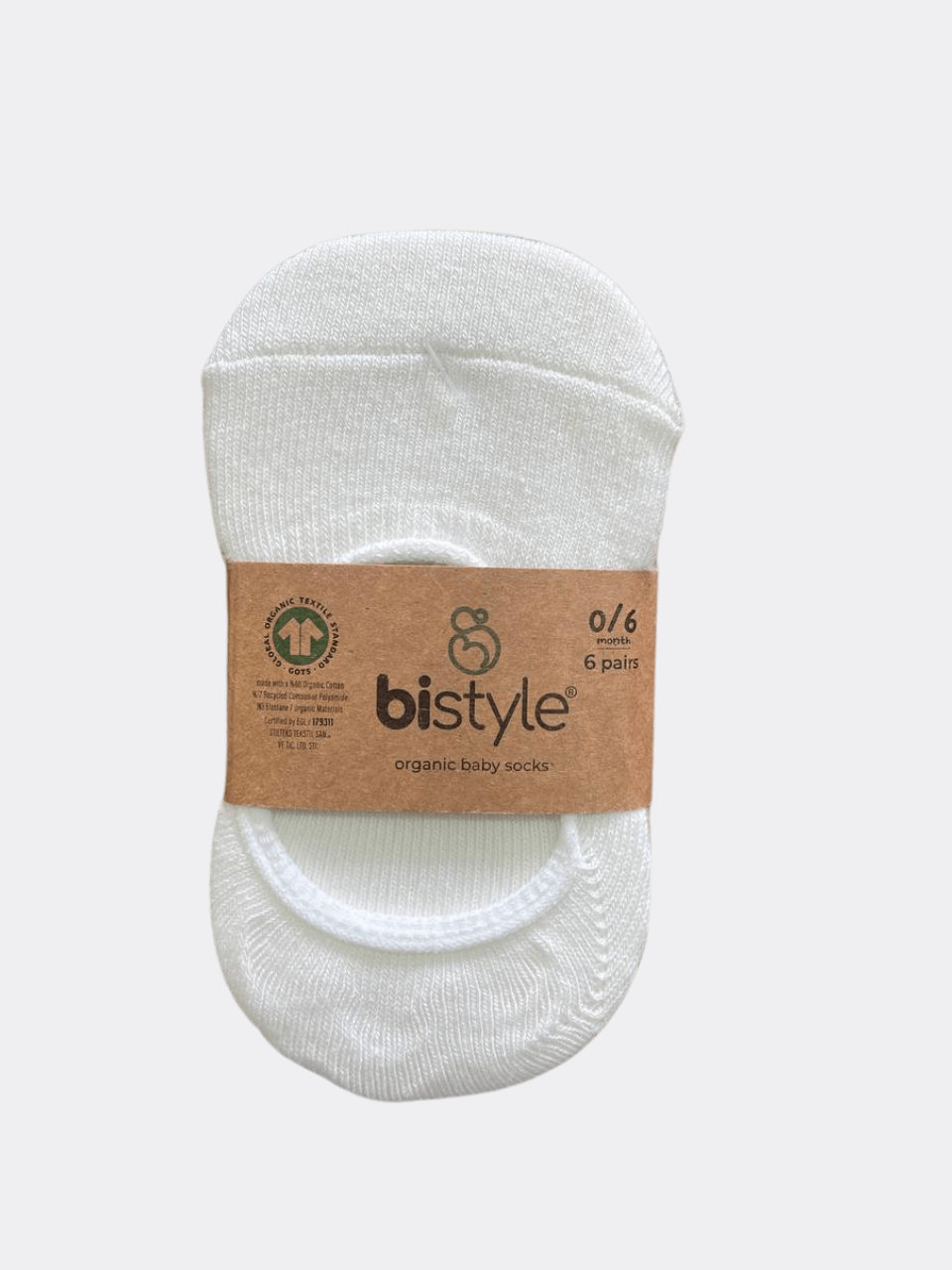 Off White Organic Cotton White Socks Ballerine - La Farandole Paris