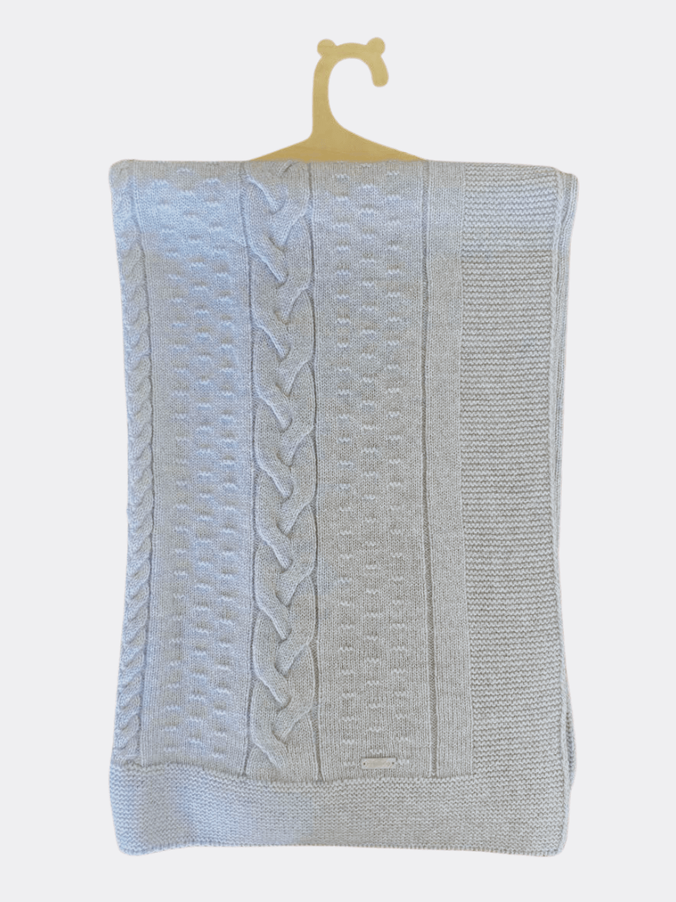 Blue Natural Wool Blanket - La Farandole Paris