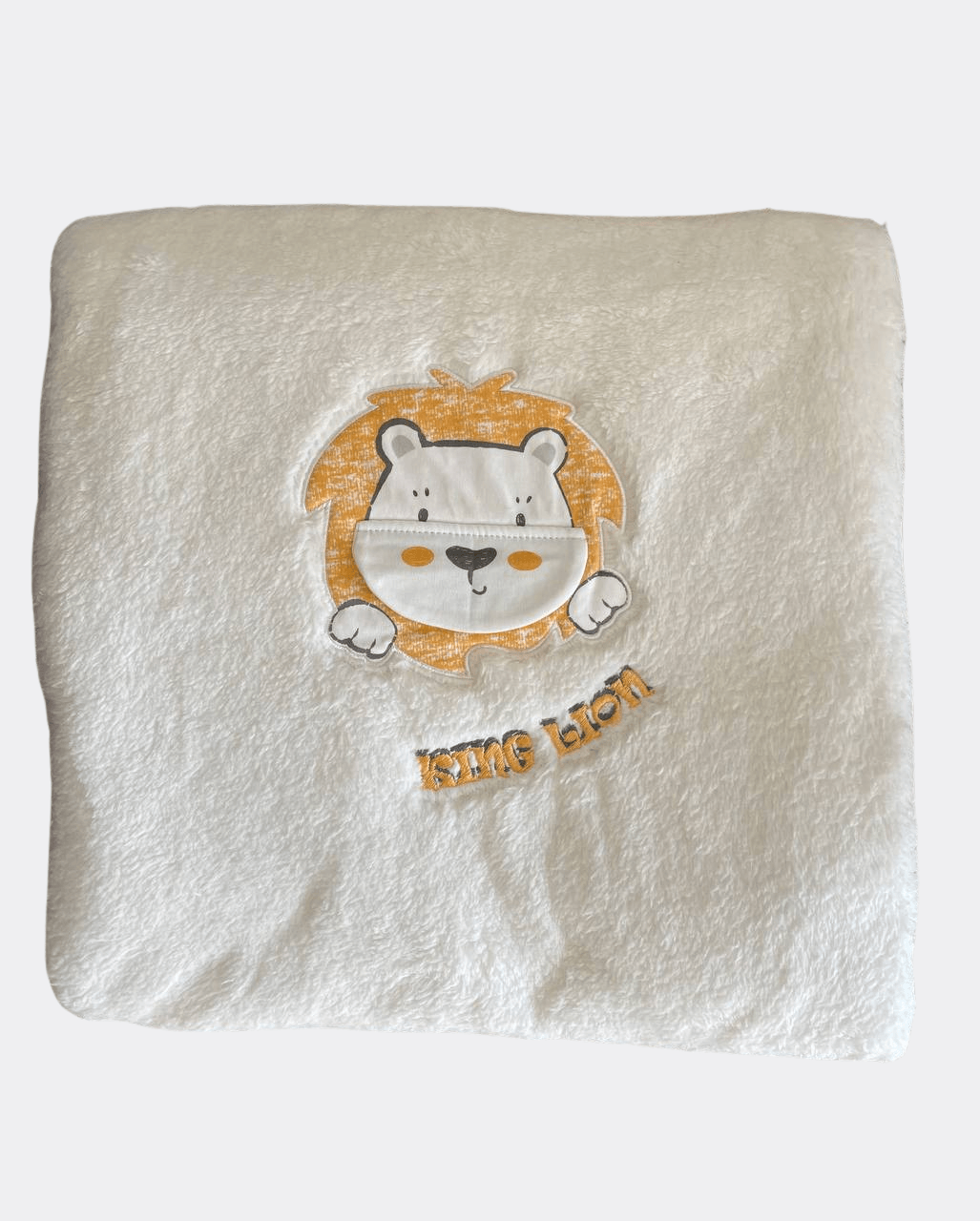 Off-White Lion Thick FurBed Blanket - La Farandole Paris