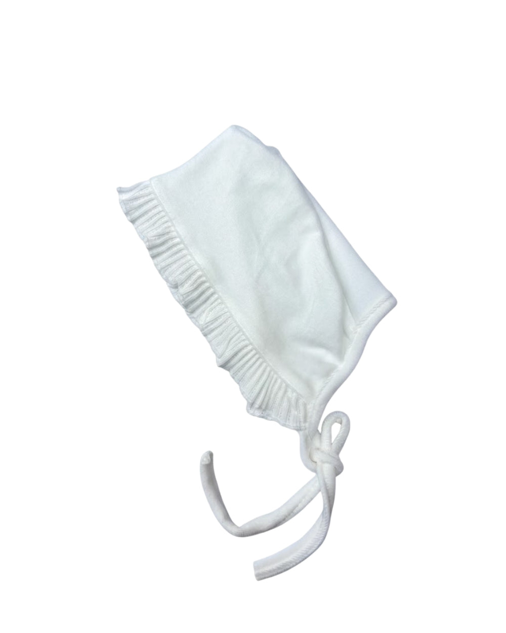 White Heart Velvet Footed Overall With Hat