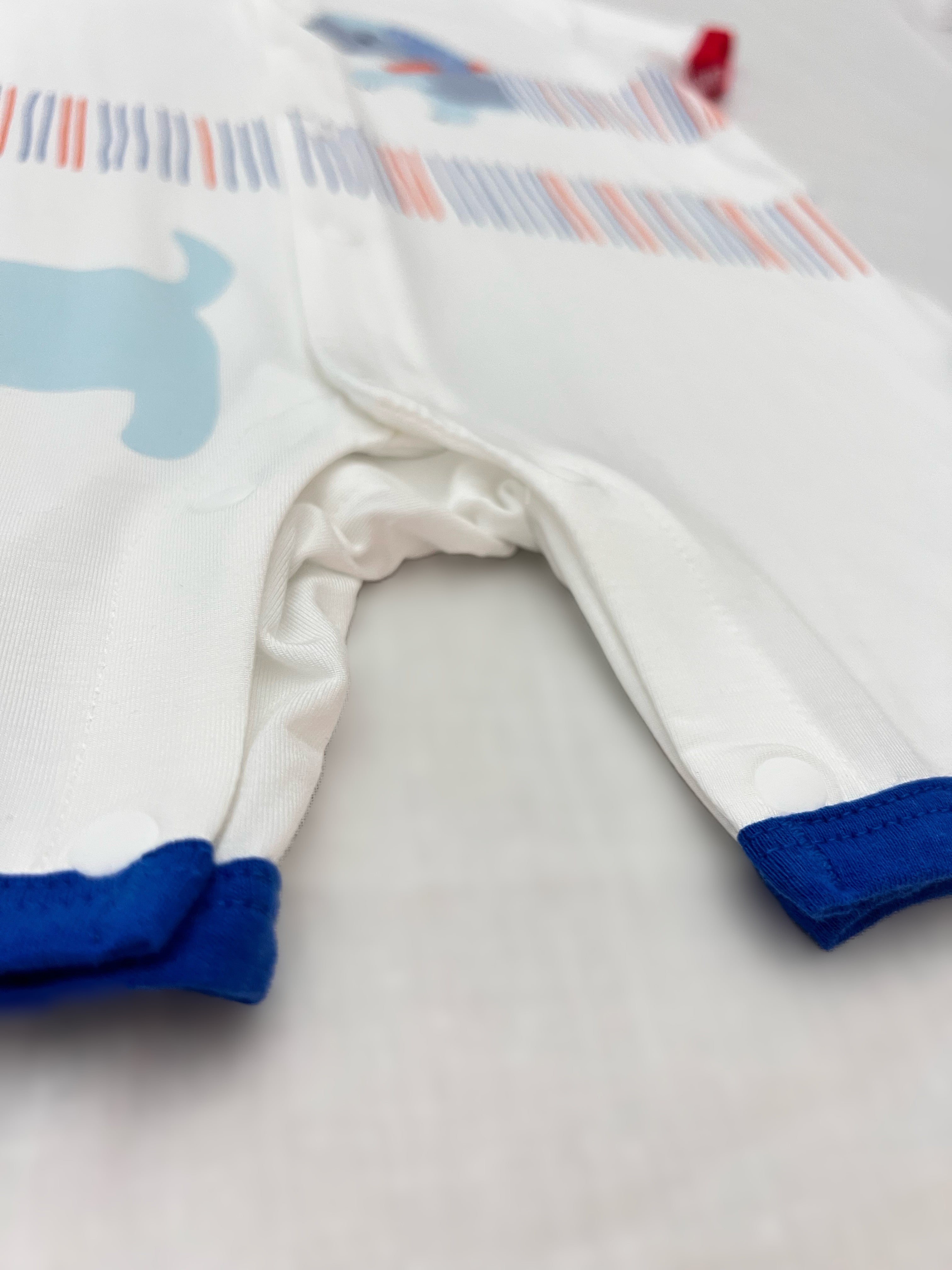 White Dog Silky Cotton Romper