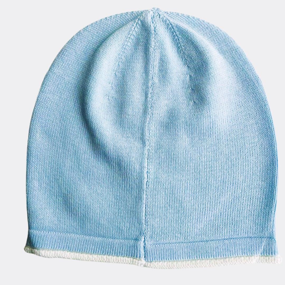 Blue Organic Cotton Hat - La Farandole Paris