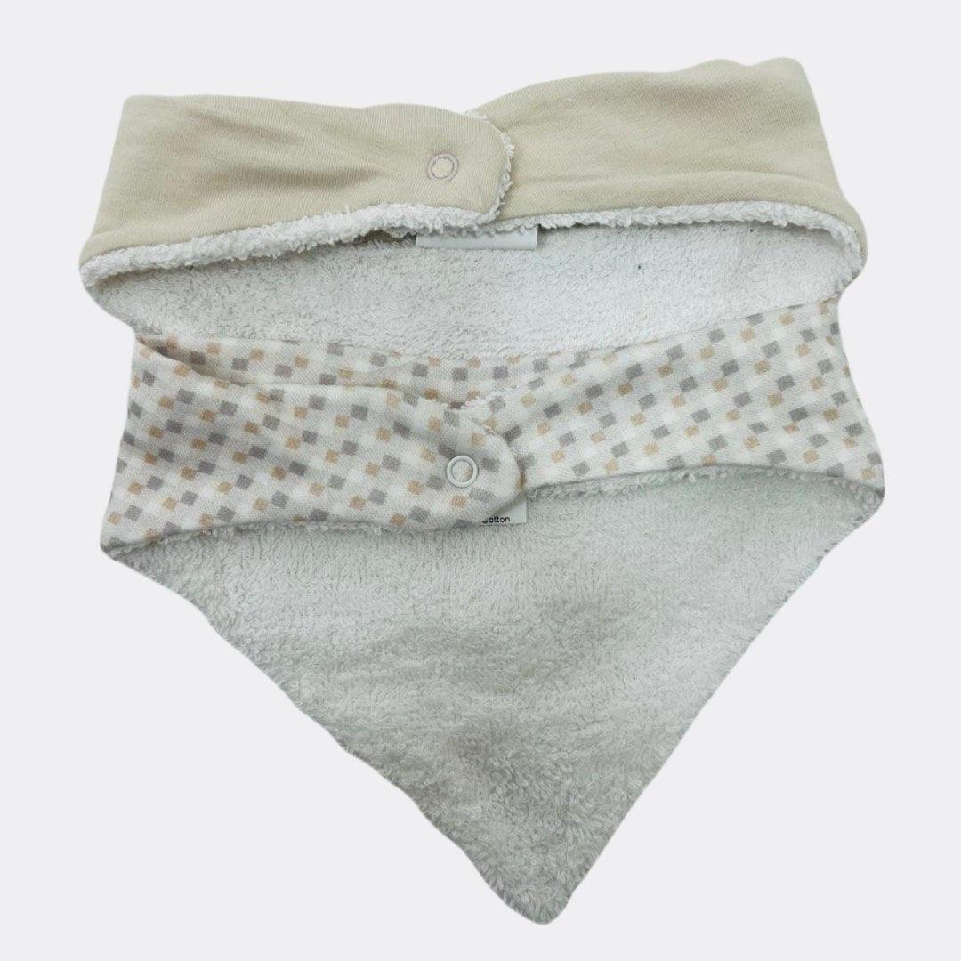 Beige And White Set Of 2 Pieces Cotton Bib - La Farandole Paris