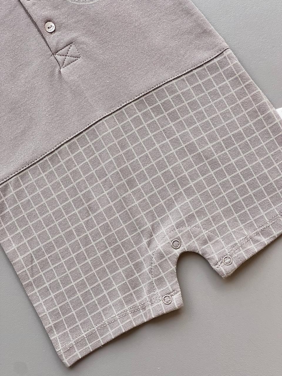 Polo Leo Organic Cotton Summer Romper - La Farandole Paris