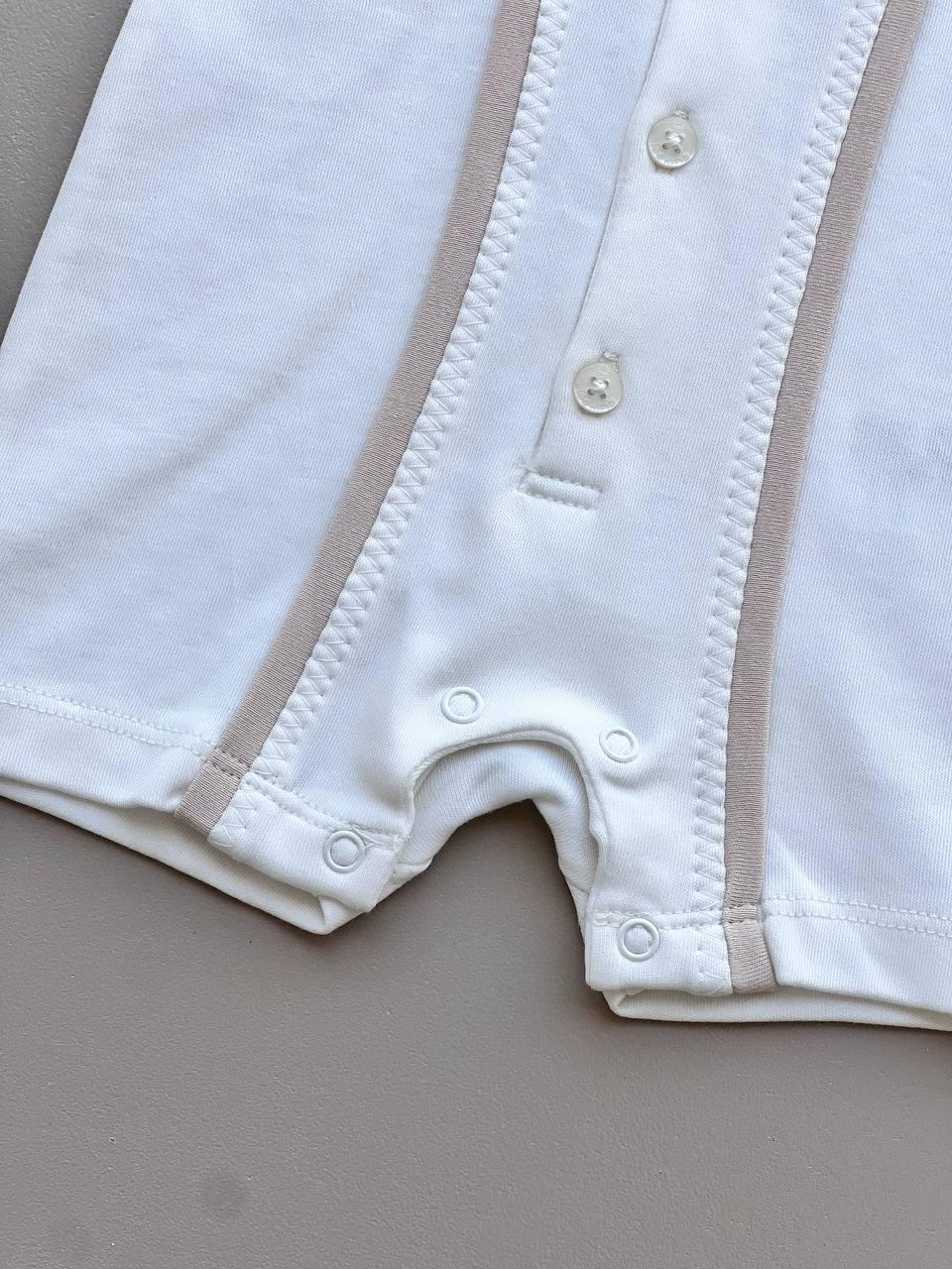 Polo Organic Cotton Summer Romper - La Farandole Paris