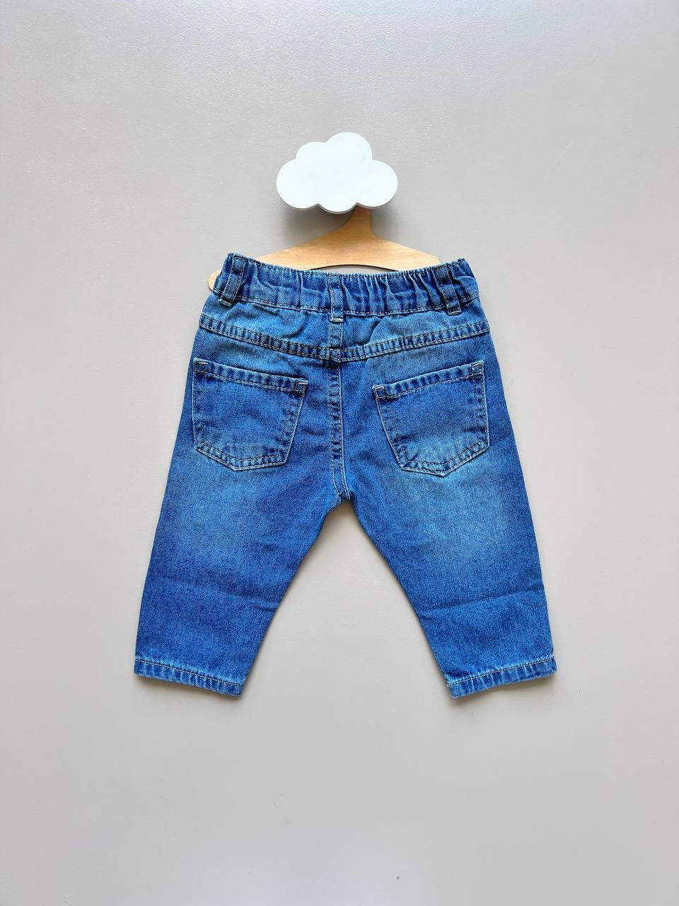 Blue Jeans Loose Cut Pants - La Farandole Paris