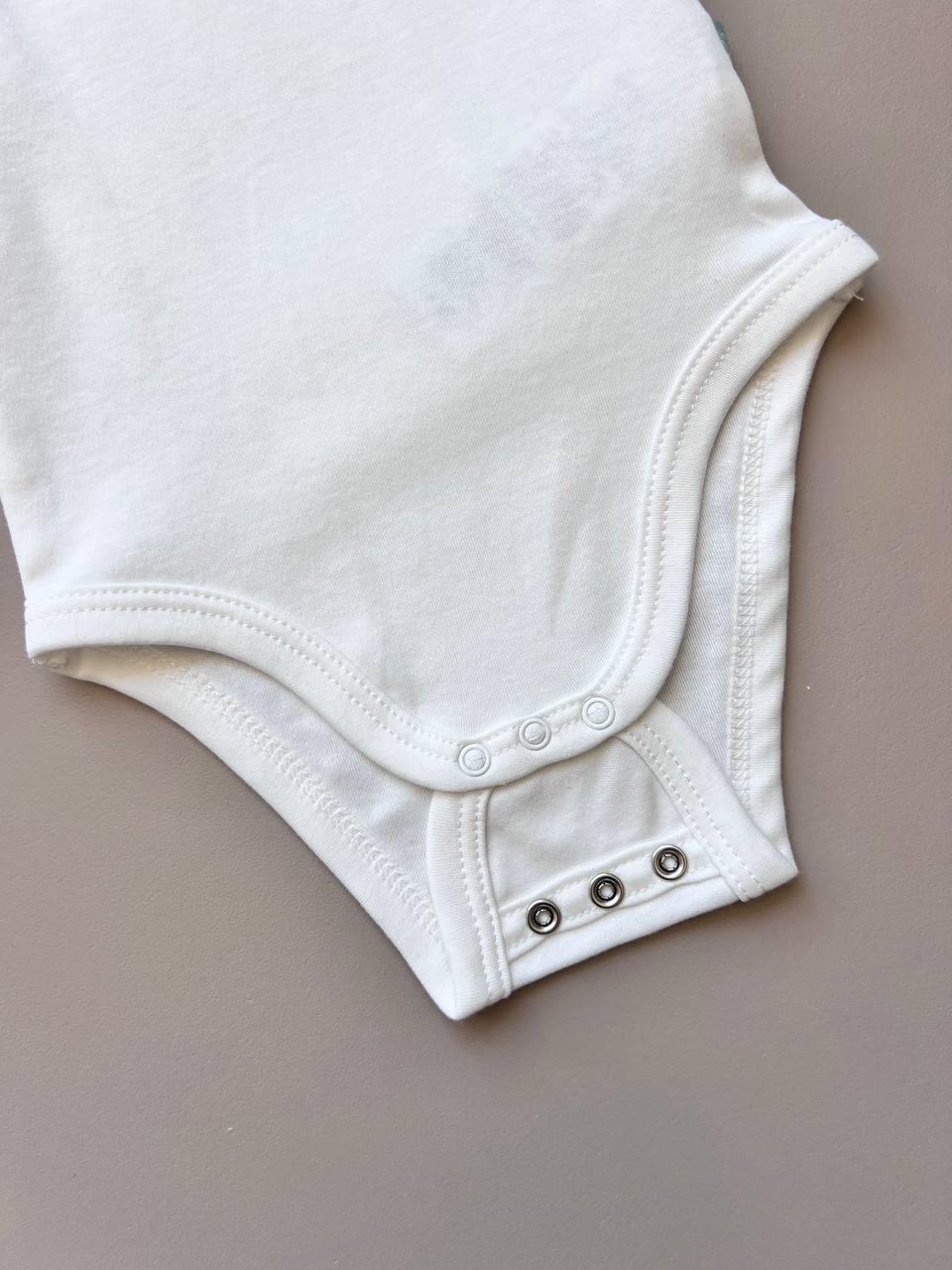 Off-White GOTS™ Certified Organic Cotton Double Size Sleeveless Body - La Farandole Paris