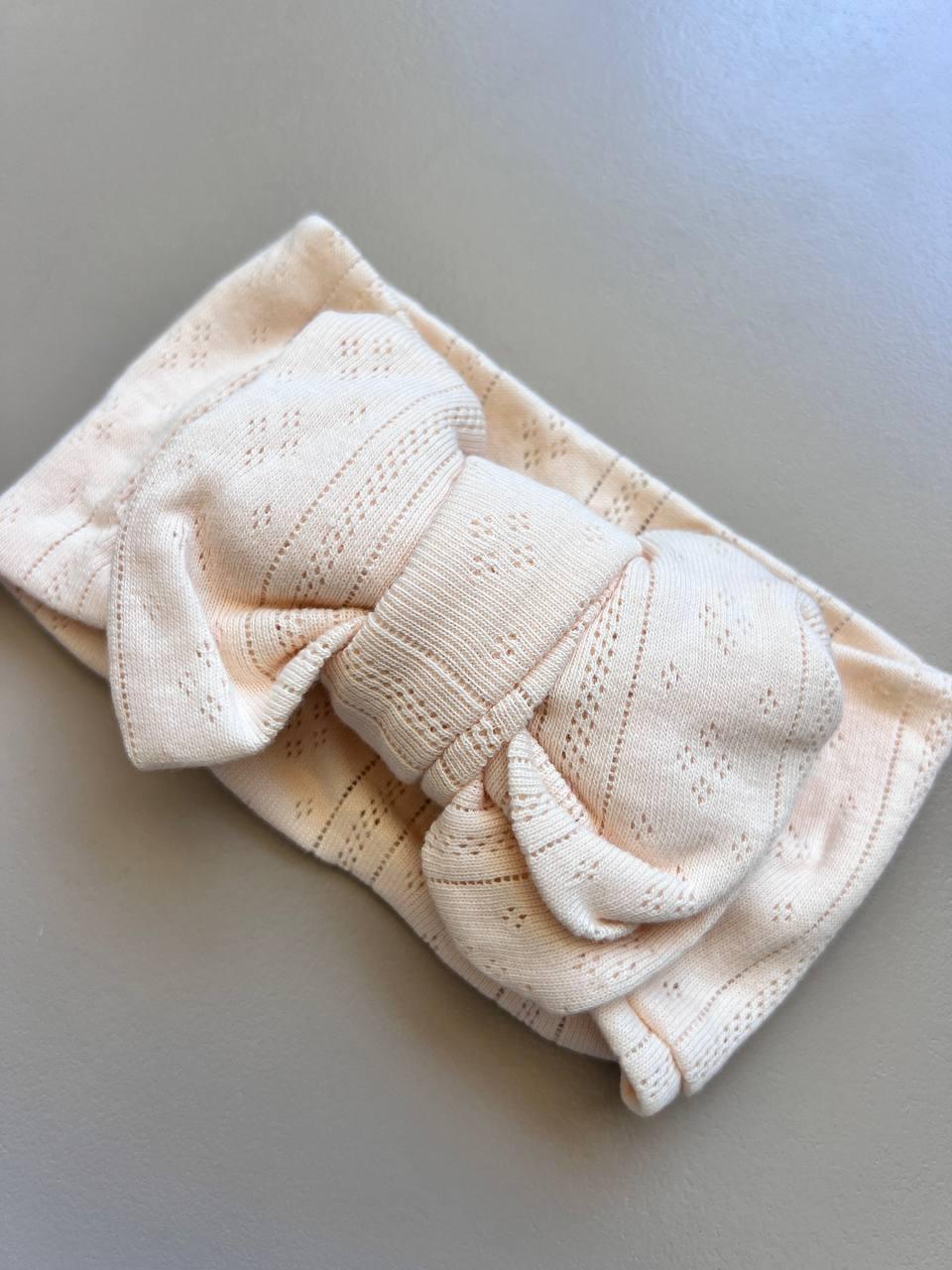Bow Cotton Hair Band - La Farandole Paris