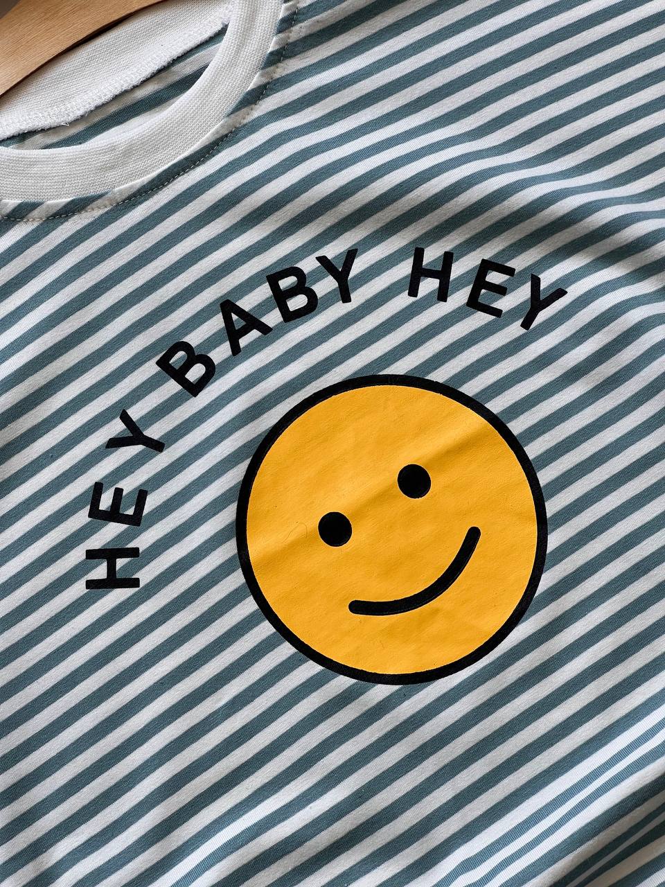 Smiley Hey Baby Cotton Summer Romper