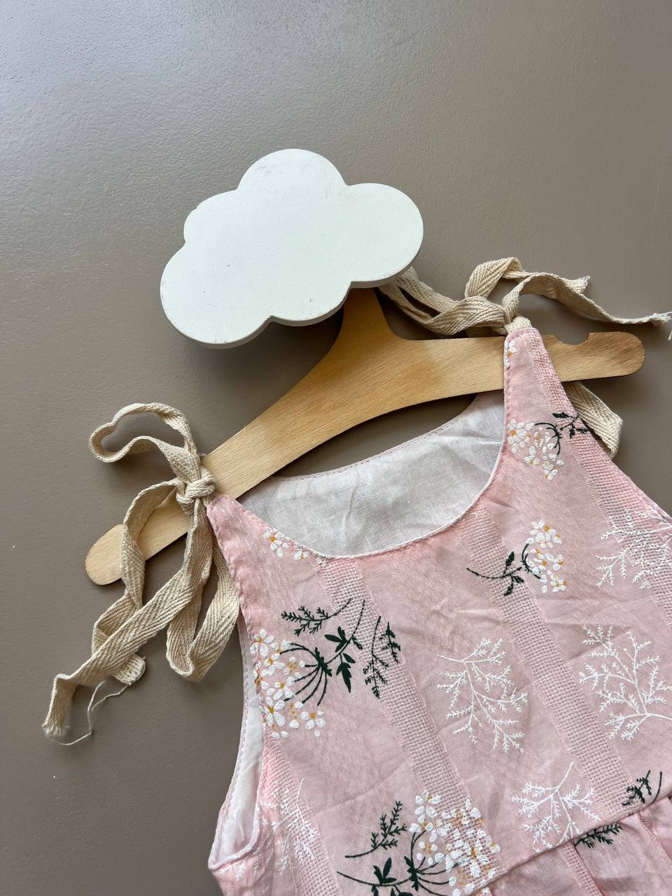 Pink Floral Sleeveless Romper