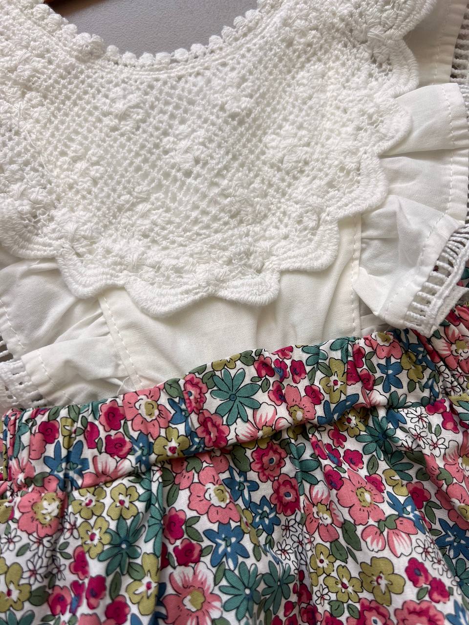 White & Colors Skirt Style Romper