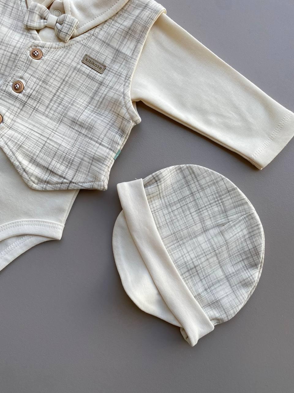 Ecru 4 pcs Organic Cotton Set - La Farandole Paris