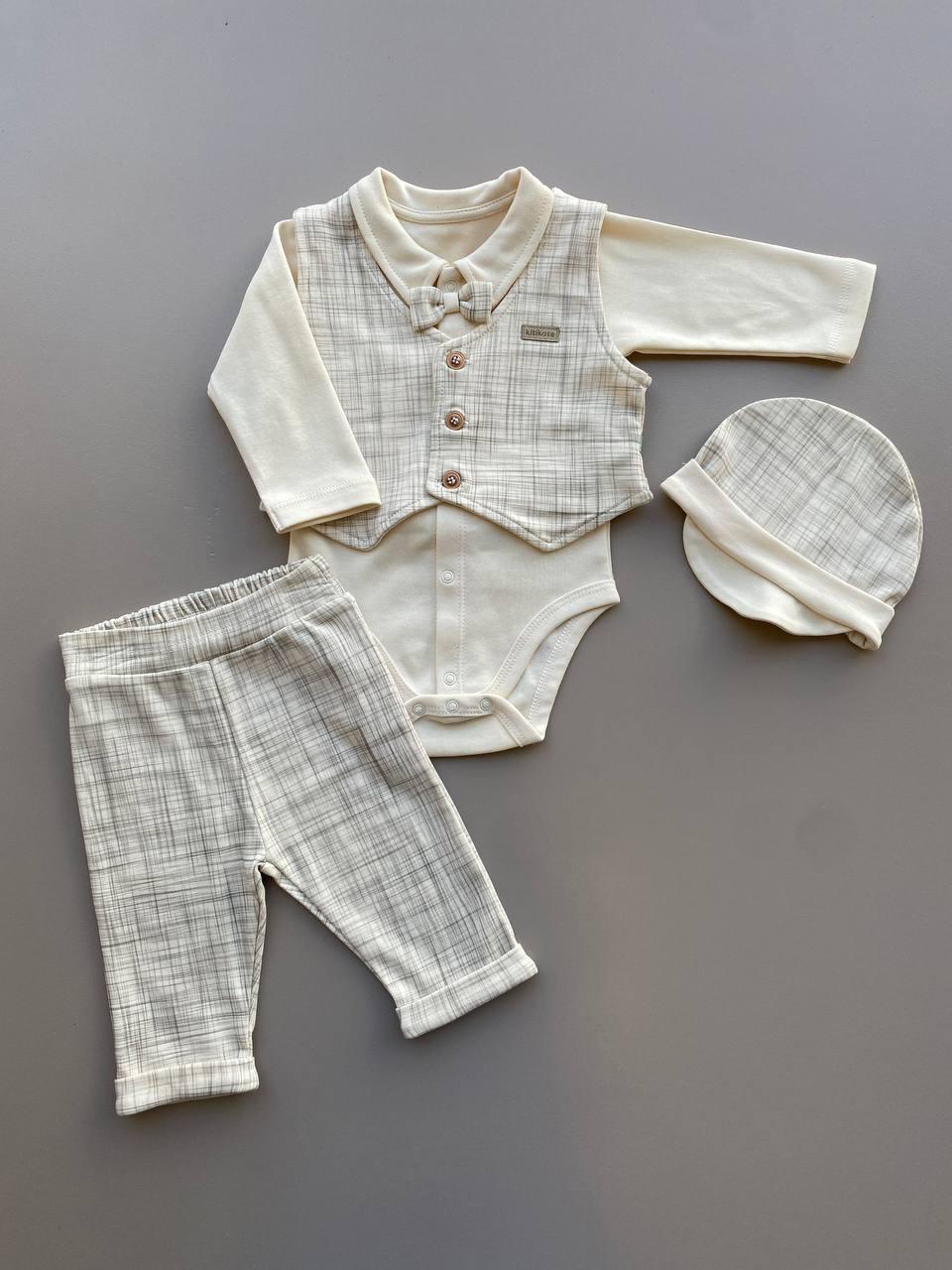 Ecru 4 pcs Organic Cotton Set - La Farandole Paris