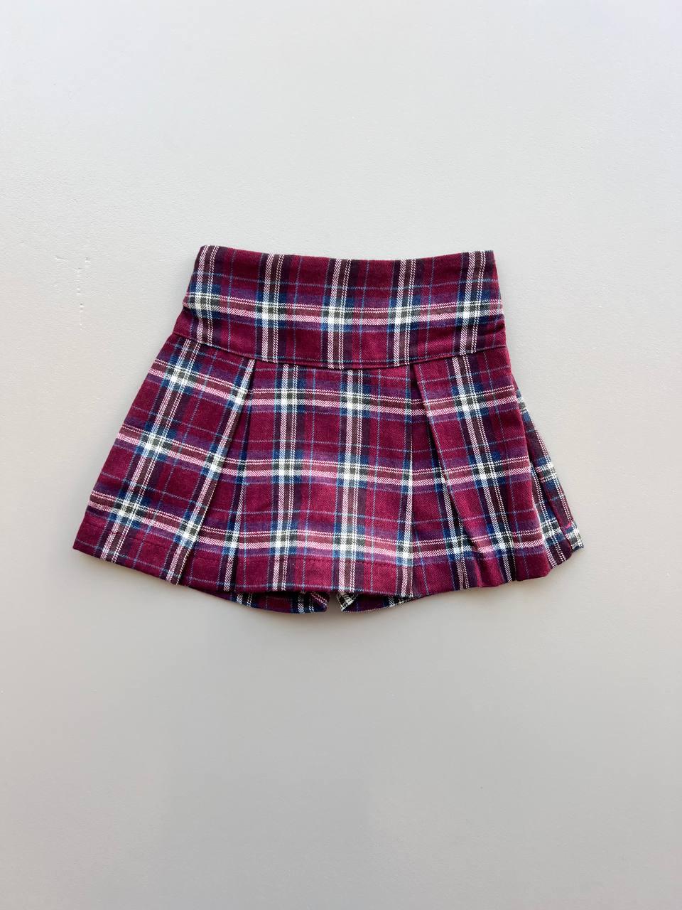 Burgundy Skirt - La Farandole Paris