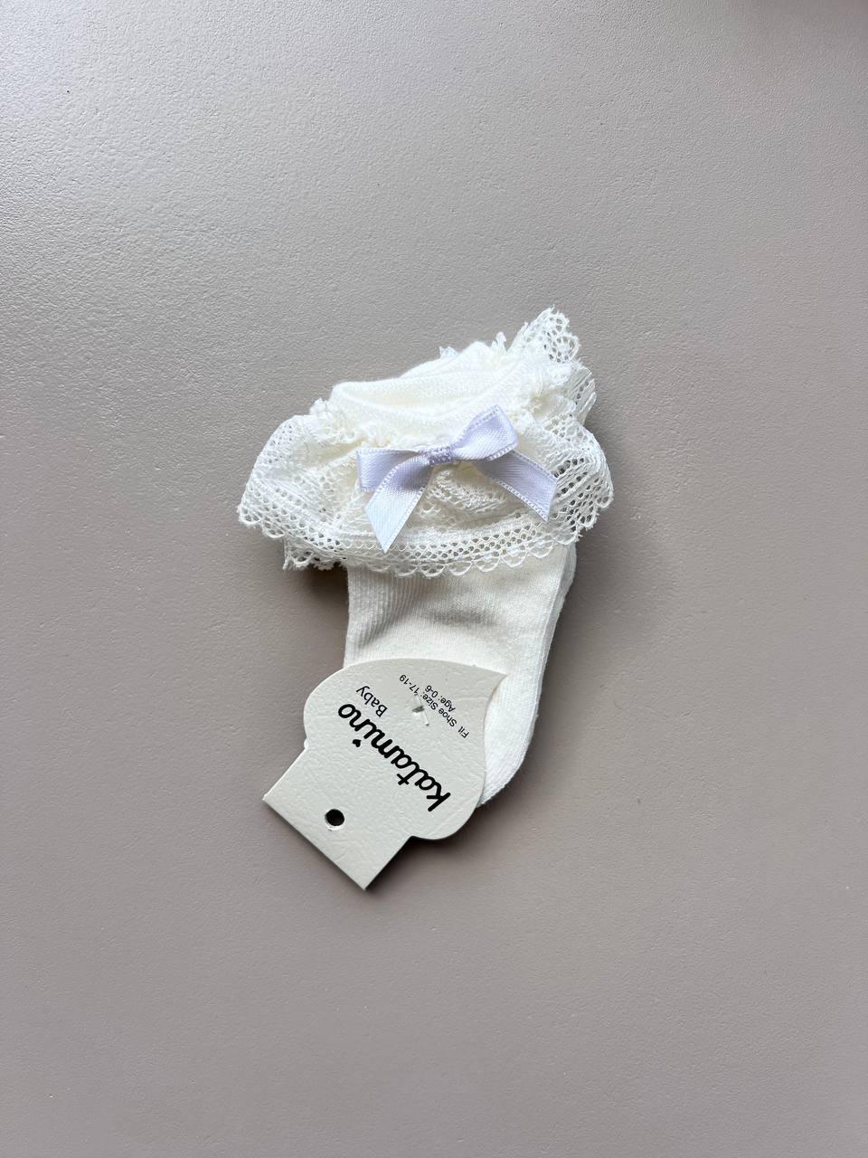 Mini Ruban Ankle Cotton Socks - La Farandole Paris