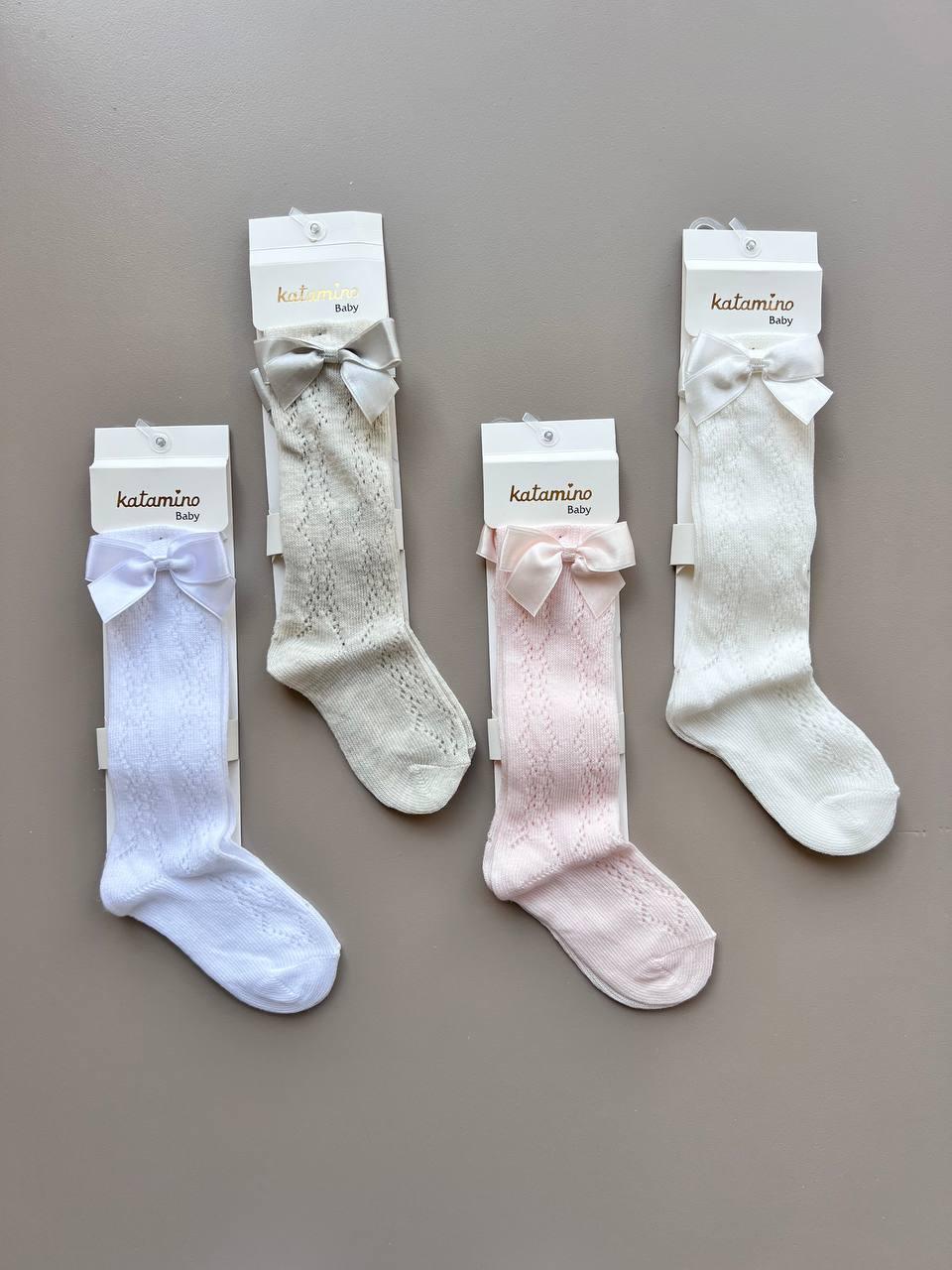 Long Socks With Papillon - Gravure - La Farandole Paris