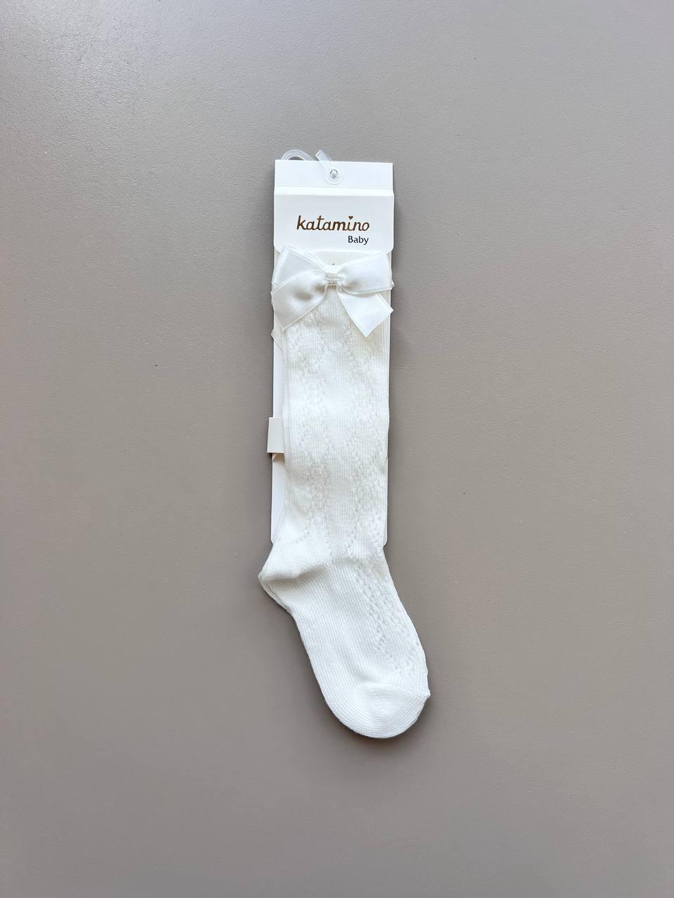 Long Socks With Papillon - Gravure - La Farandole Paris