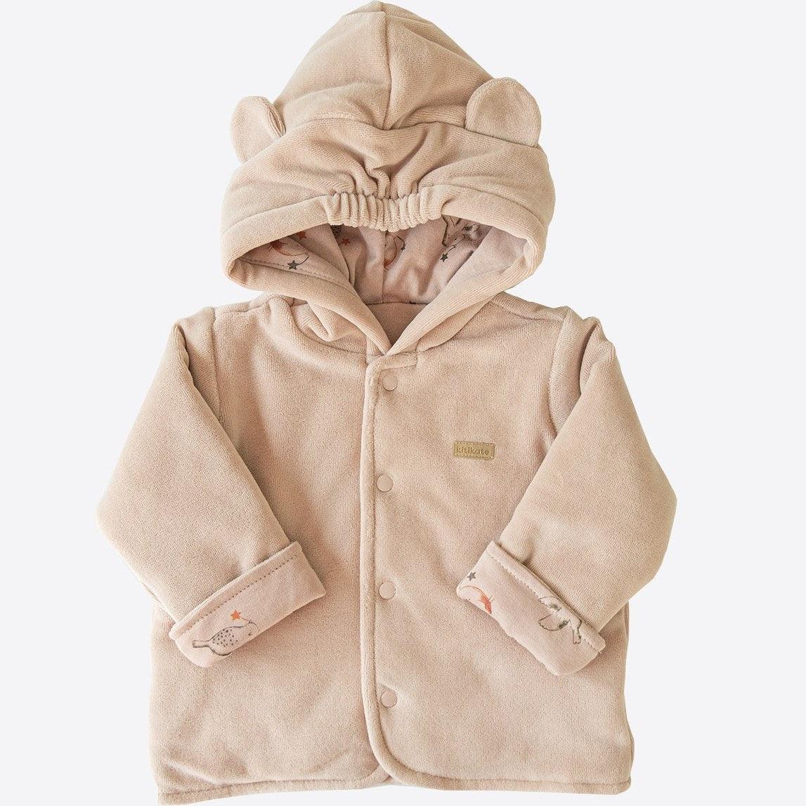 Velvet Beige 2 Face Bird Jacket - La Farandole Paris