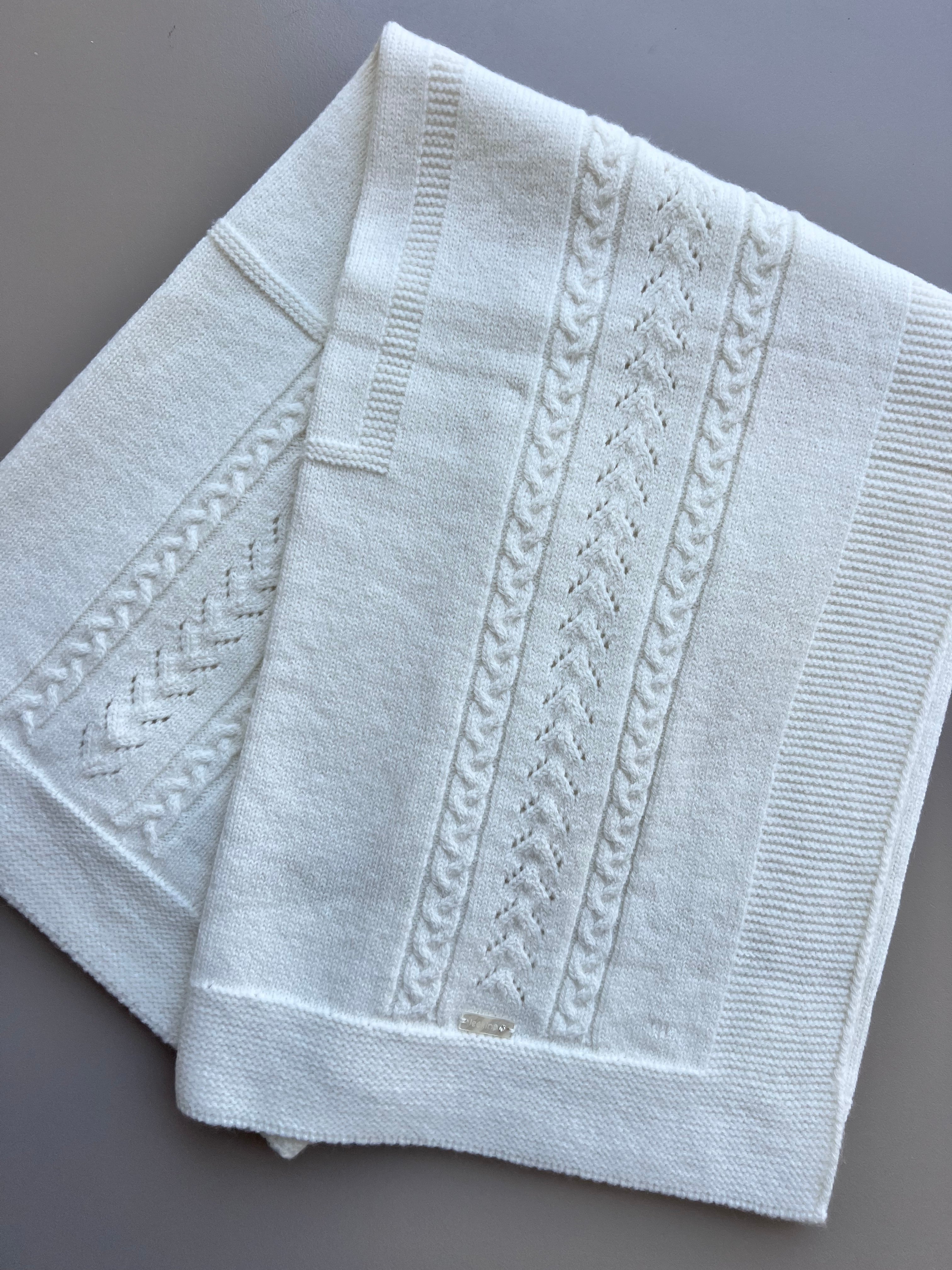 Off-White Natural Wool Blanket
