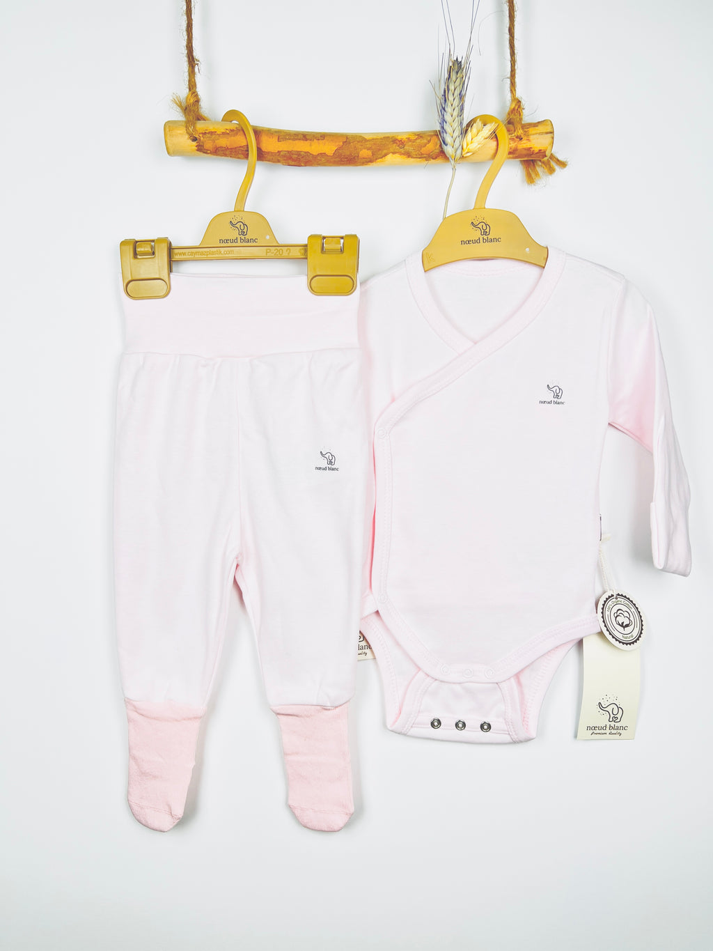 Nœud Blanc™ Organic Cotton Double Breasted & Double Size Long Sleeves Body