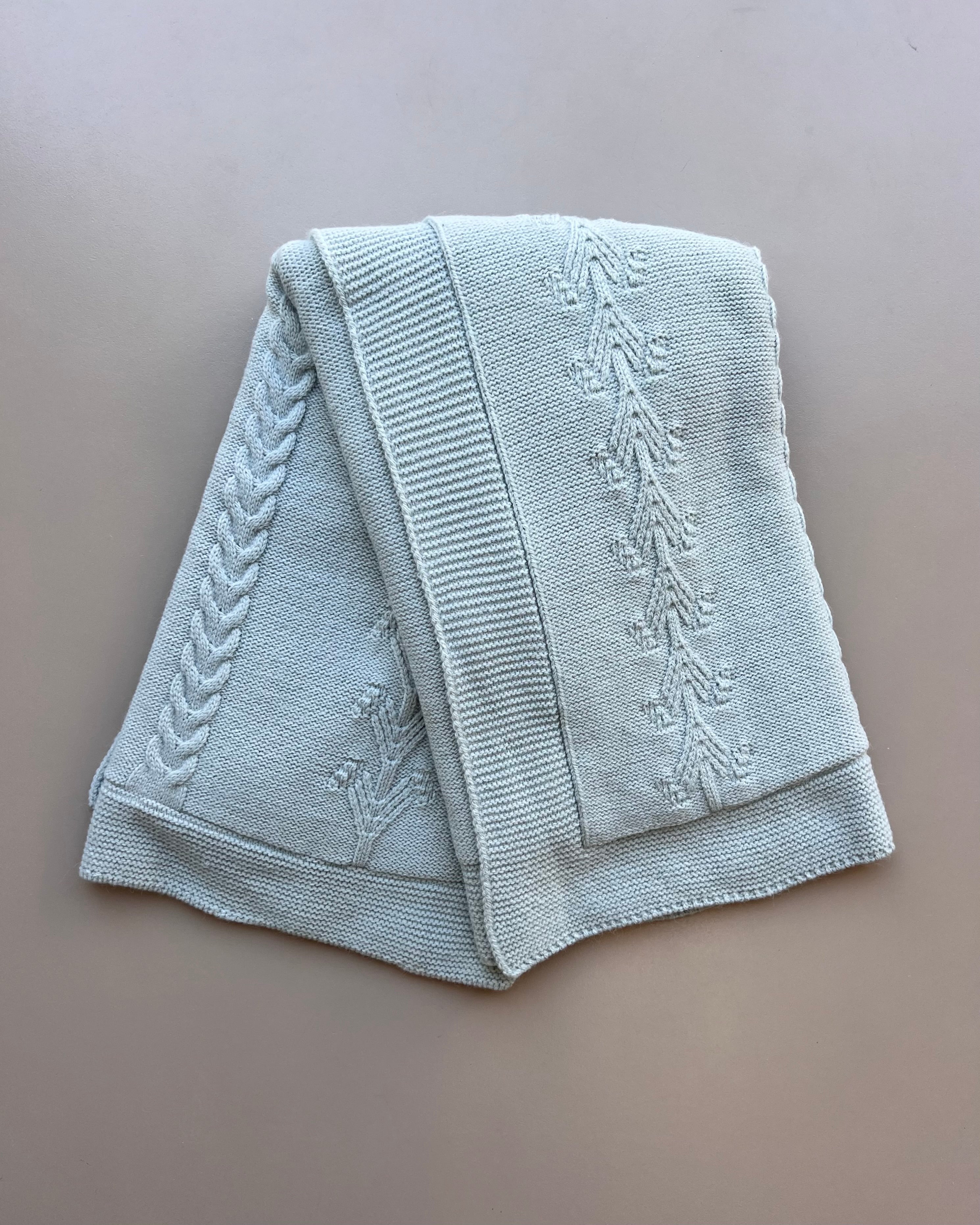 Green Wool Fur Inside Blanket