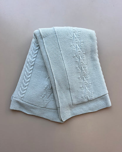 Green Wool Fur Inside Blanket