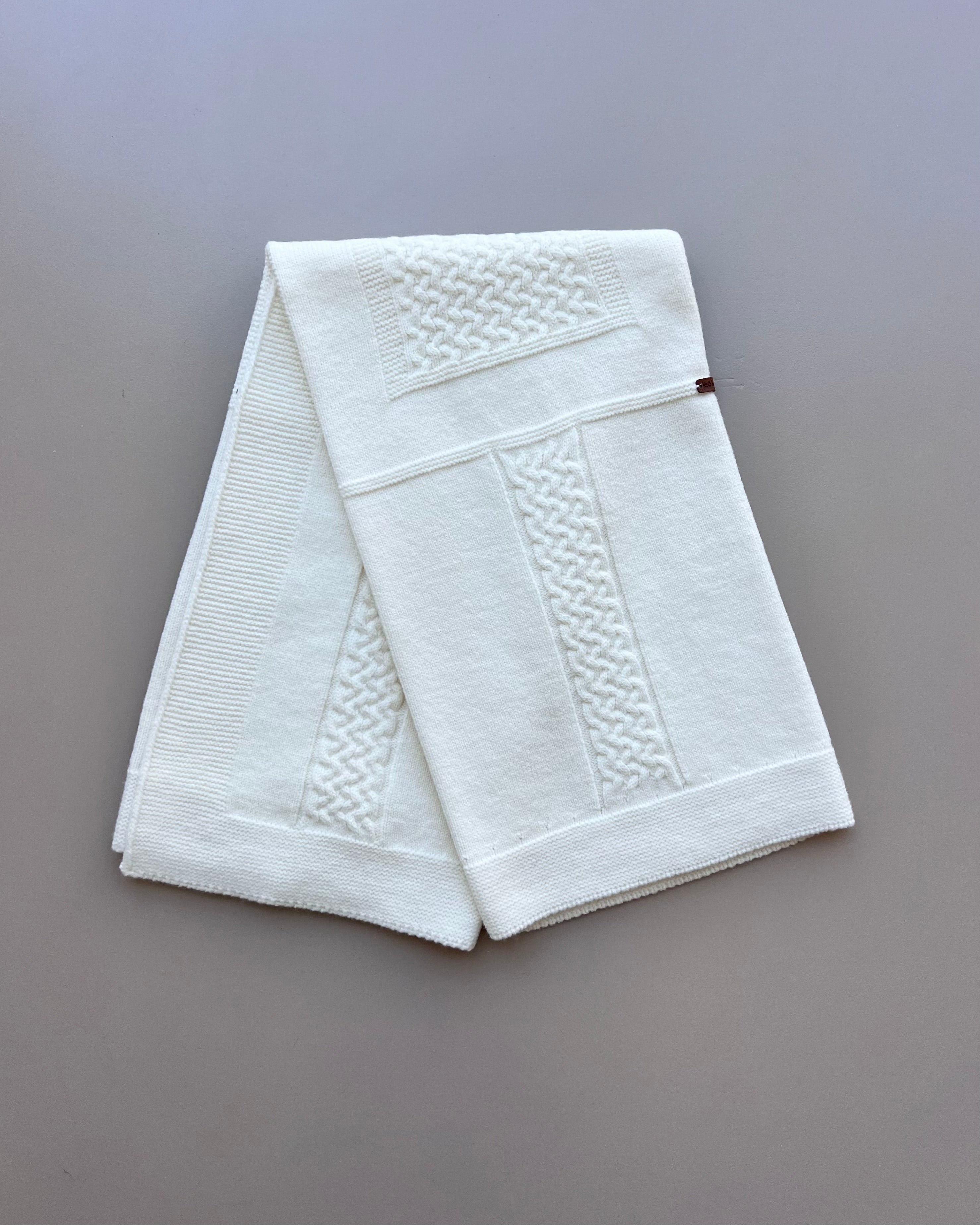 Off-White Natural Wool Blanket