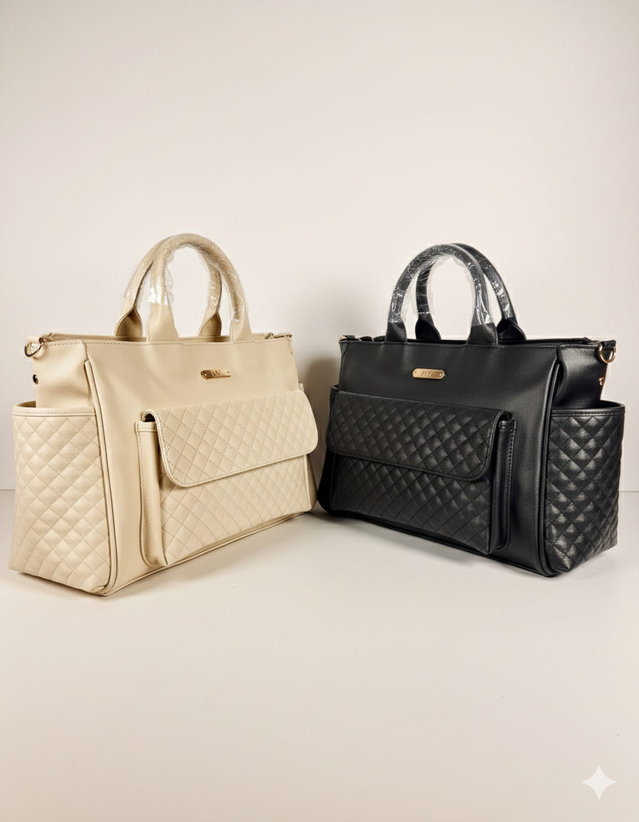 Jumbo Leather Diaper Bag