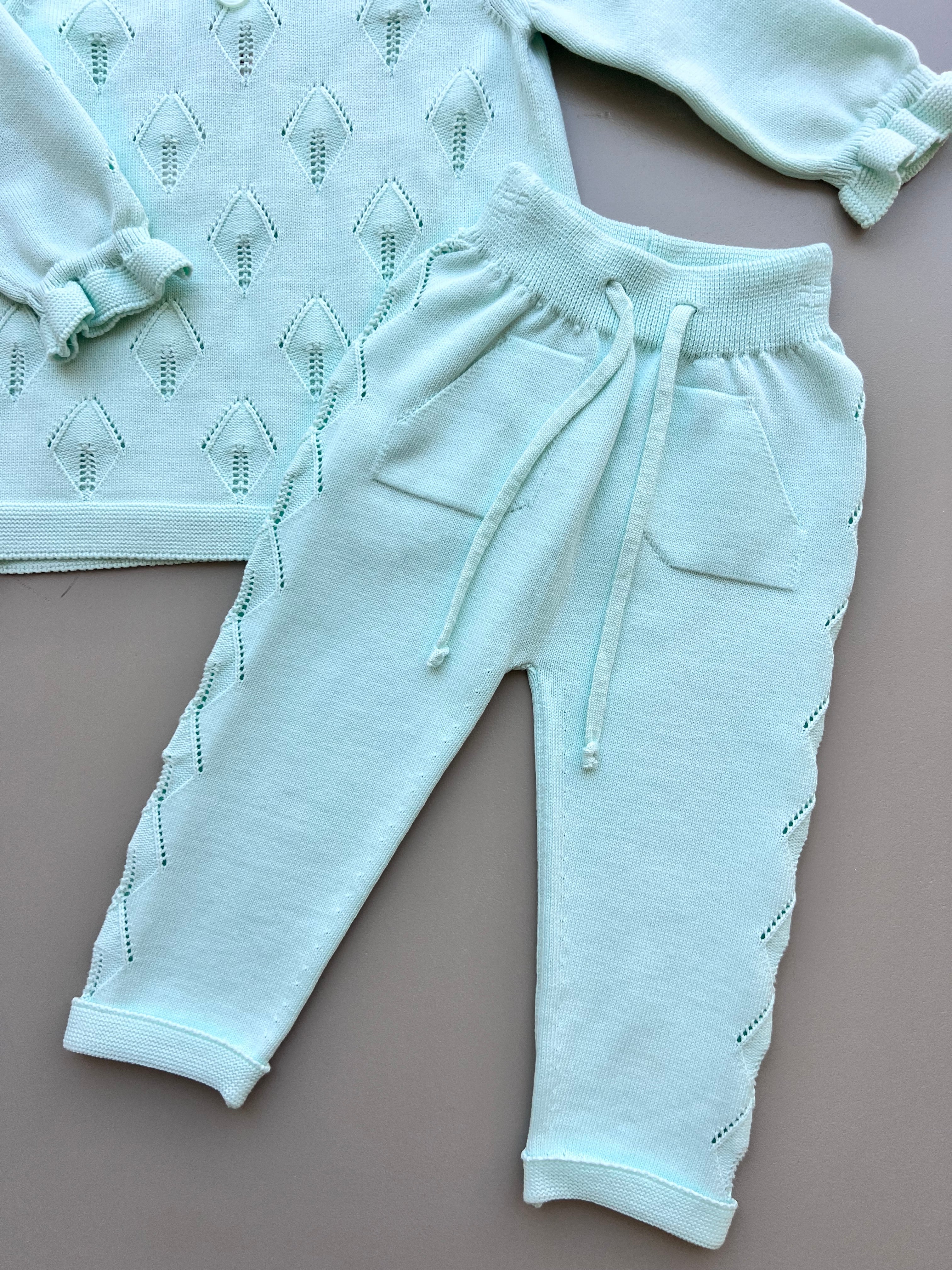 Mint Green Organic Cotton Set 2 Pcs