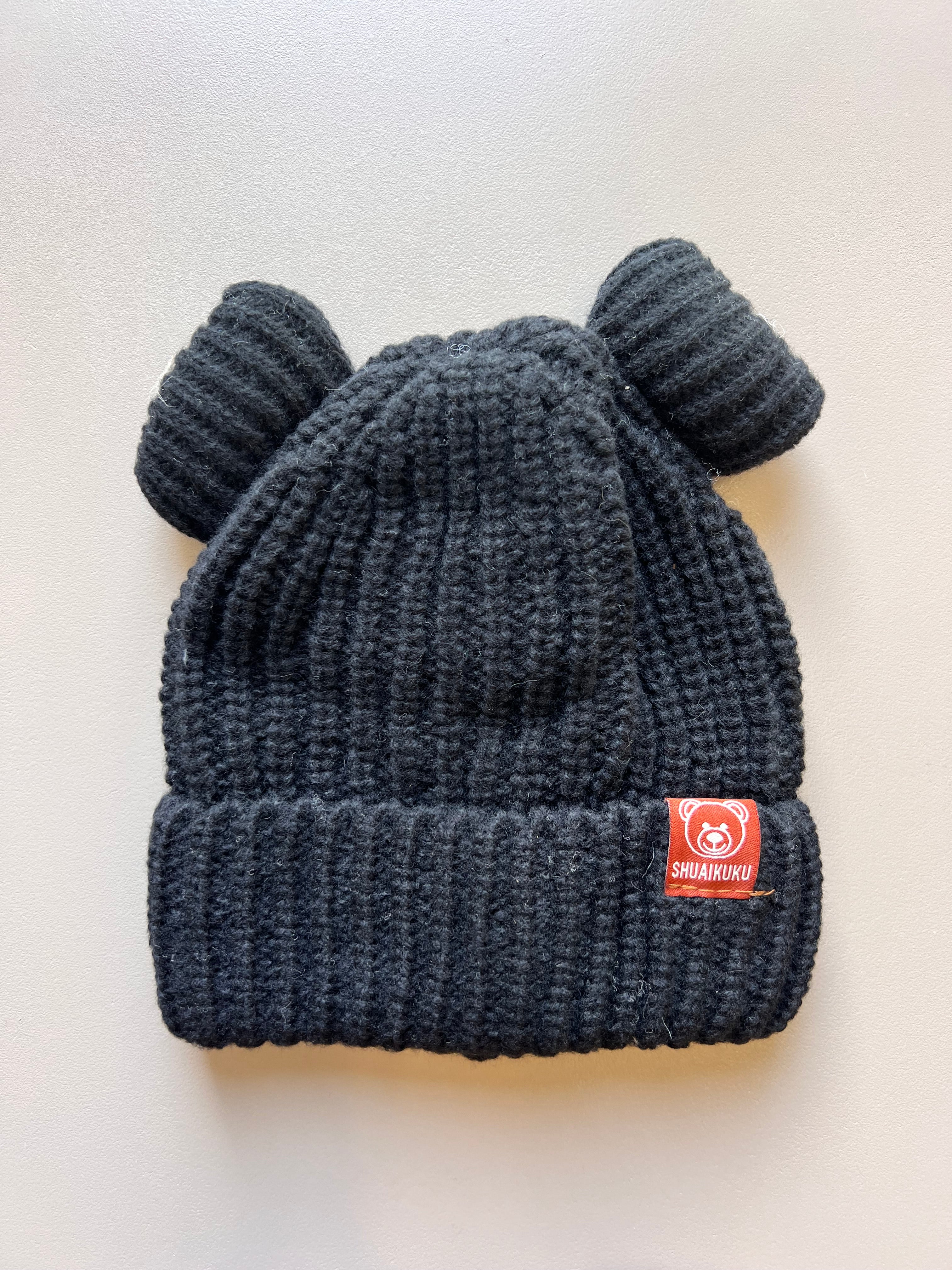 Thick Wool Fleece Bear Bonnet