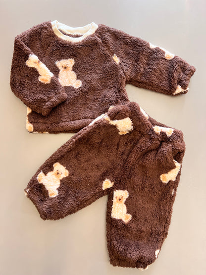 Brown Teddy Pyjama 2 Pcs Set