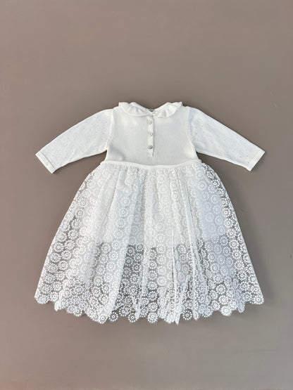 Bridal Dentelle Maxi White Dress