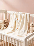 Beige Moose Muslin GOTS™ Certified Organic Cotton Blanket