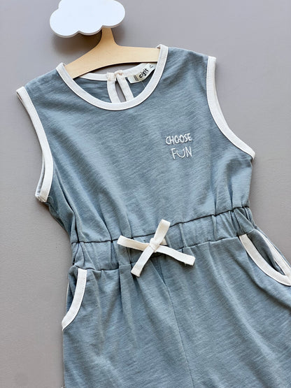 Sea Green Overall Cotton Sport Choose Fun