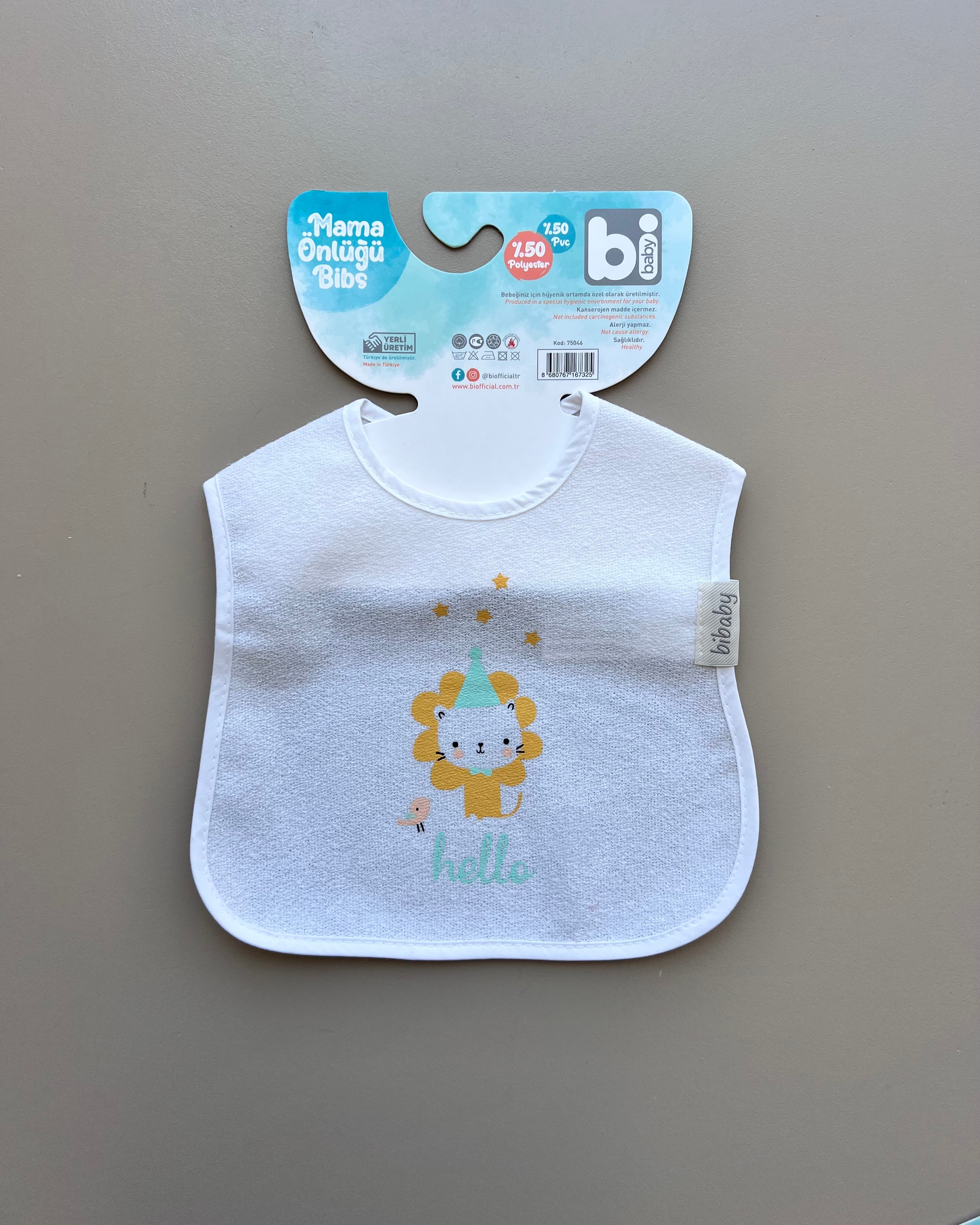 White Impermeable Bib