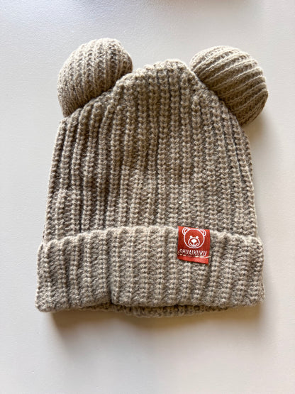 Thick Wool Fleece Bear Bonnet