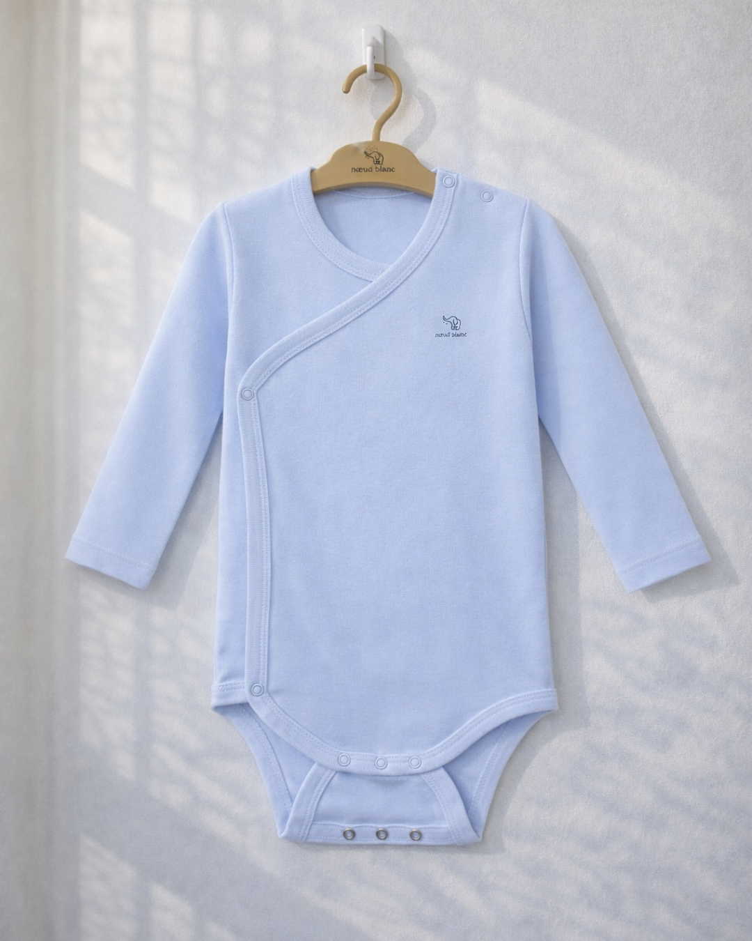 Nœud Blanc™ Organic Cotton Double Breasted & Double Size Long Sleeves Body