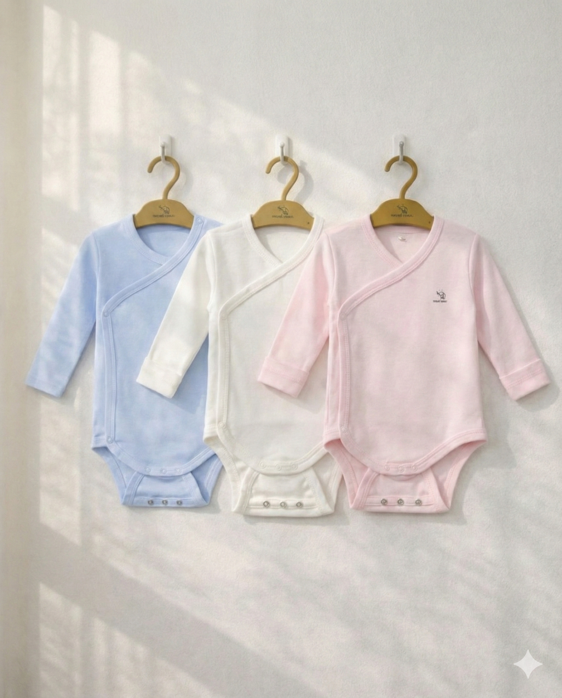 Nœud Blanc™ Organic Cotton Double Breasted & Double Size Long Sleeves Body