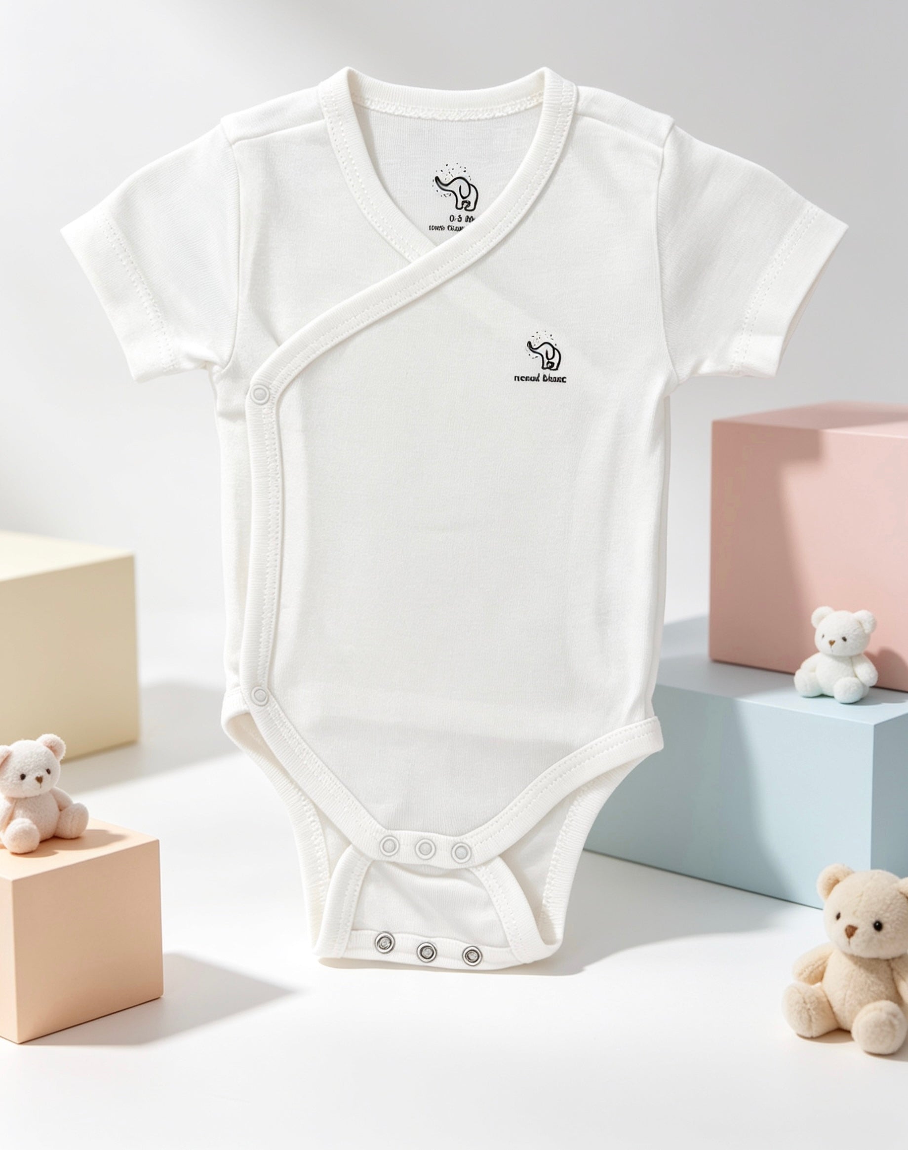 Nœud Blanc™ Organic Cotton Double Breasted & Double Size Short Sleeves Body