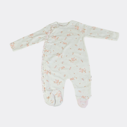 White/Pink Organic Cotton 4-piece Hospital Set