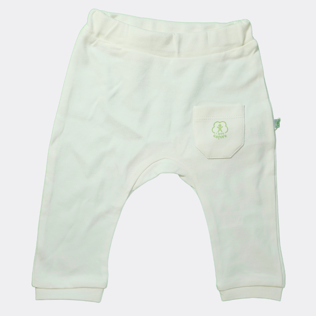 White Organic Cotton Pants