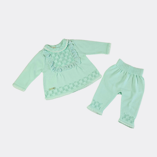 Green Organic Cotton Baby Set