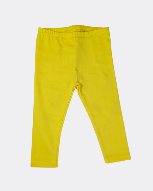 Yellow basic pant