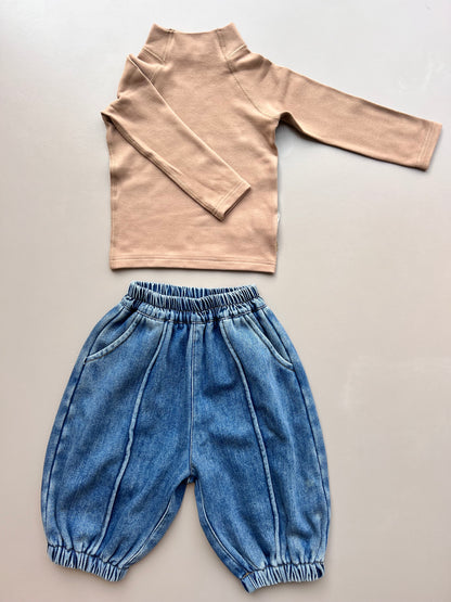 Blue Denim Jeans Fur Inside