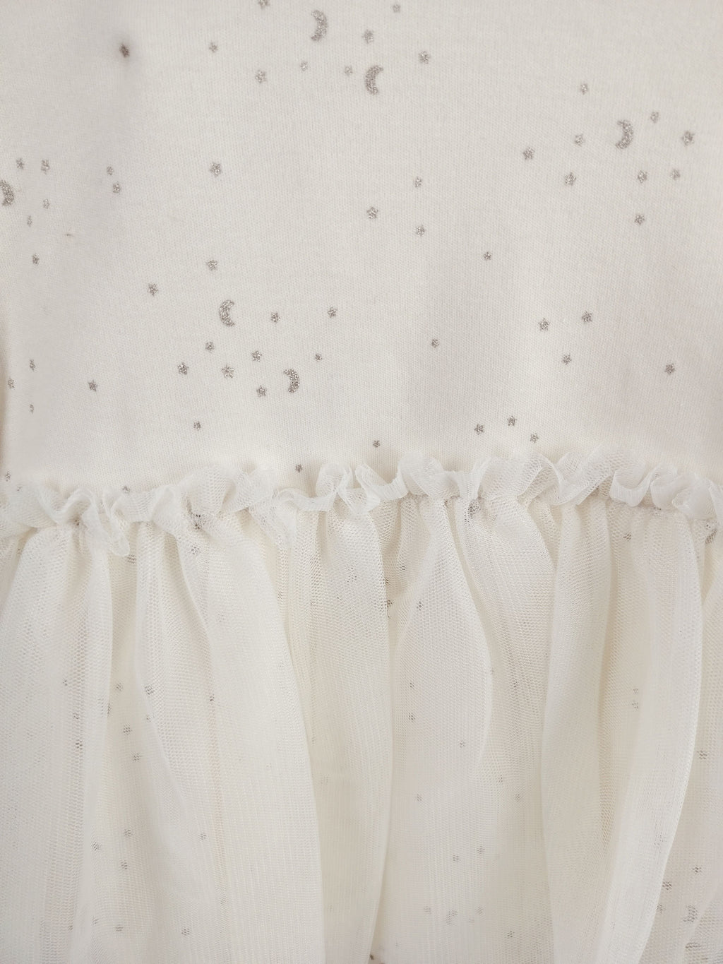 Off-White Tulle Romper Dress