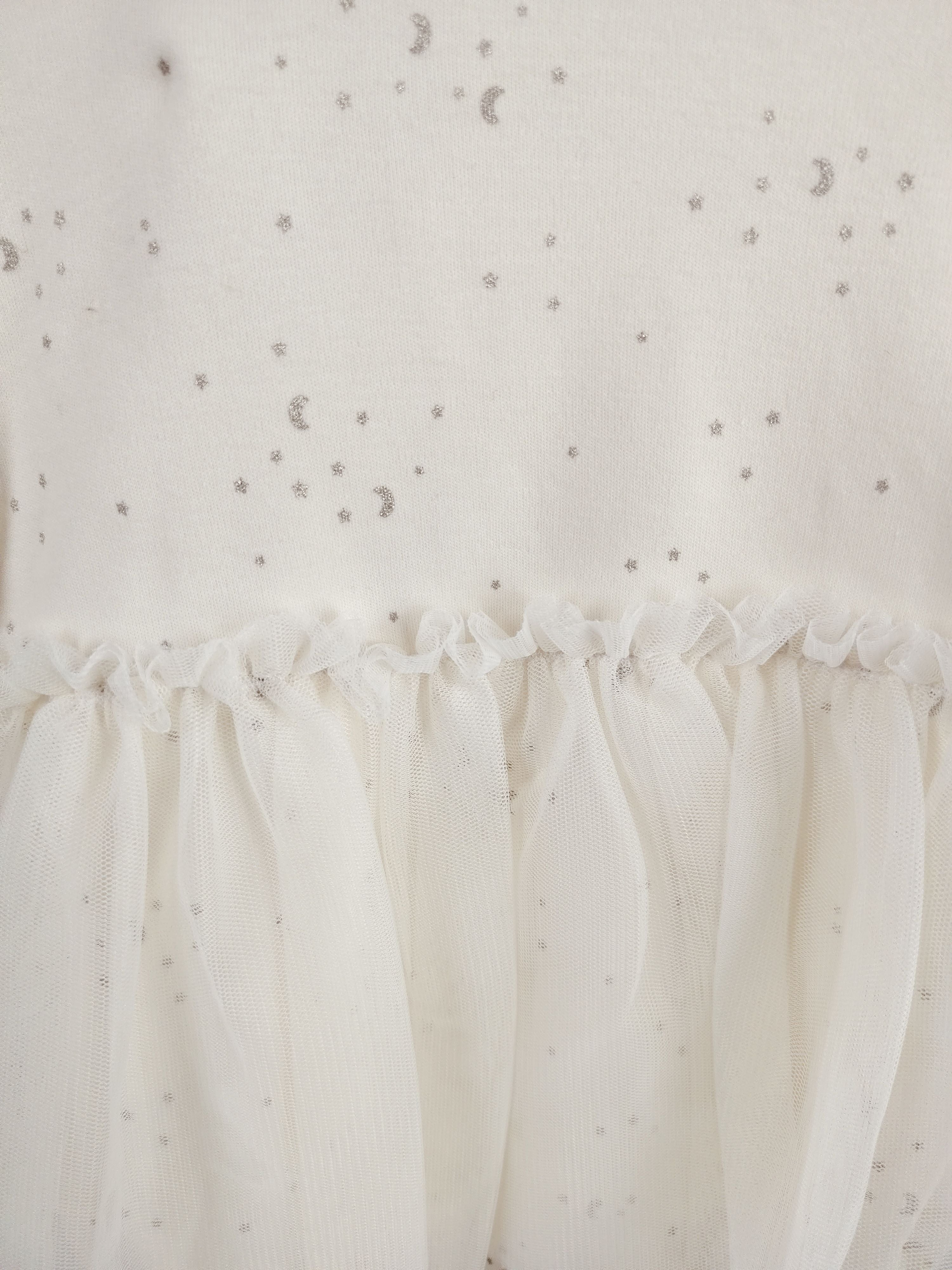 Off-White Tulle Romper Dress
