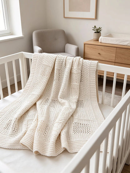 Crochet GOTS™ Certified Organic Cotton Blanket
