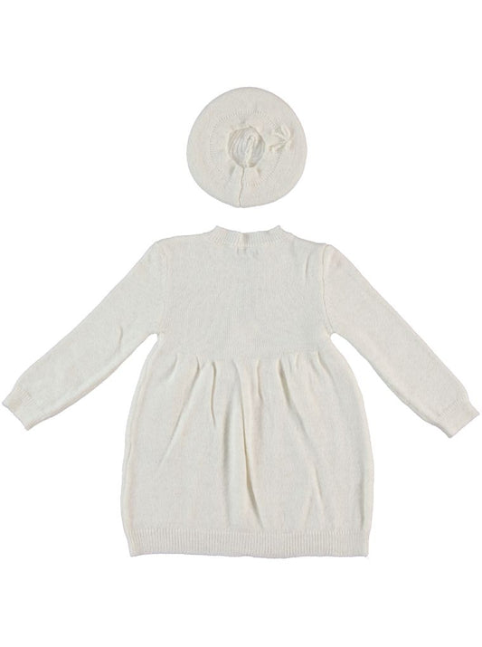 Off White Soft Wool Dress