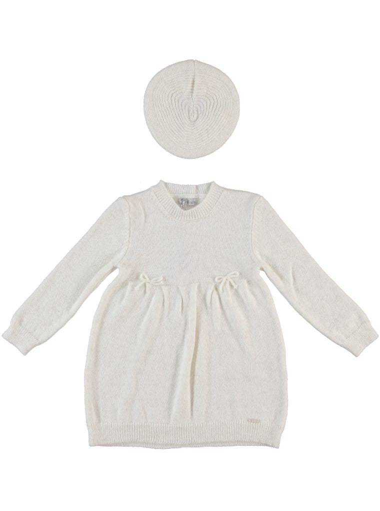 Off White Soft Wool Dress